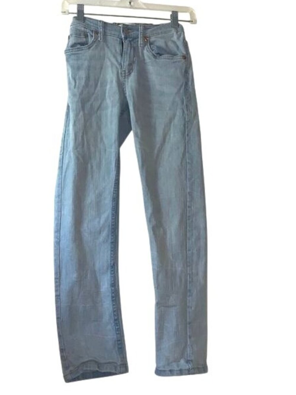 Levis Boys 502 Regular Taper Light Wash Denim Jeans Size 10 Reg